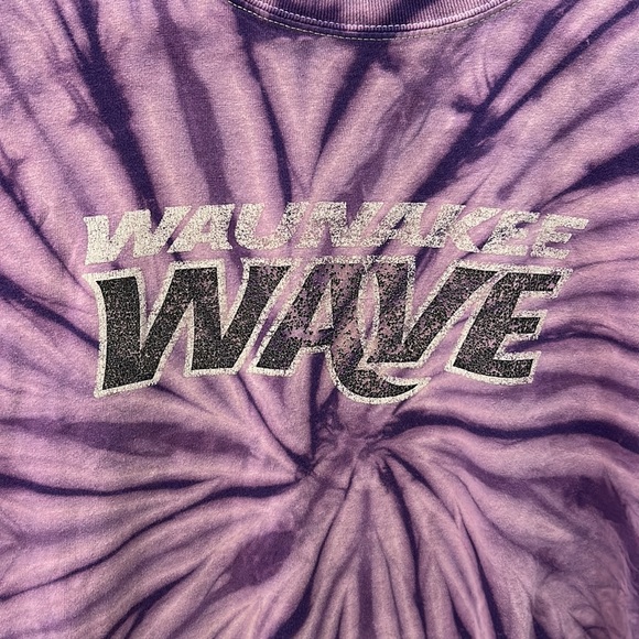Vintage Tie Dye Waunakee Wave T Shirt - Picture 2 of 3